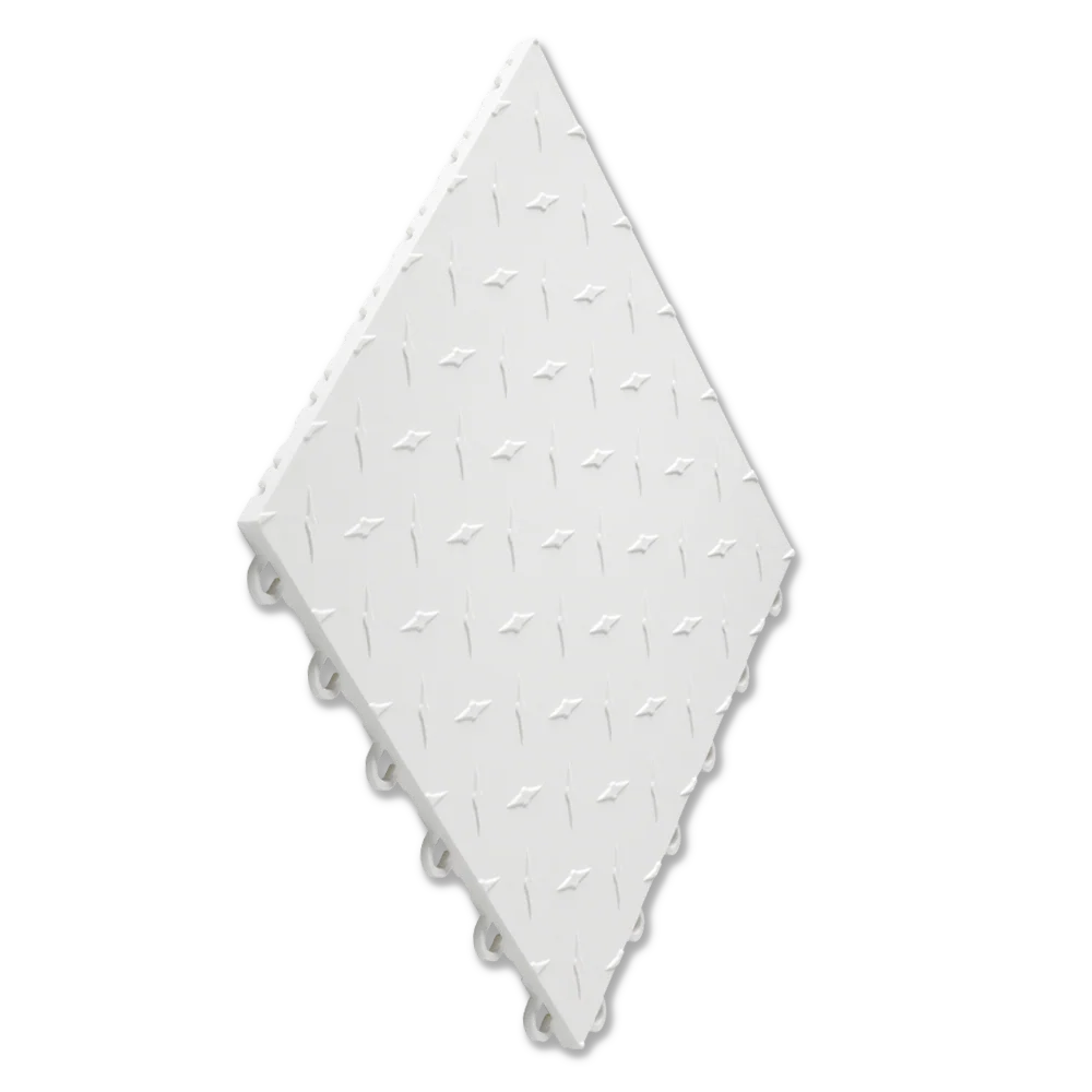 Diamonxtrax tile in Arctic White