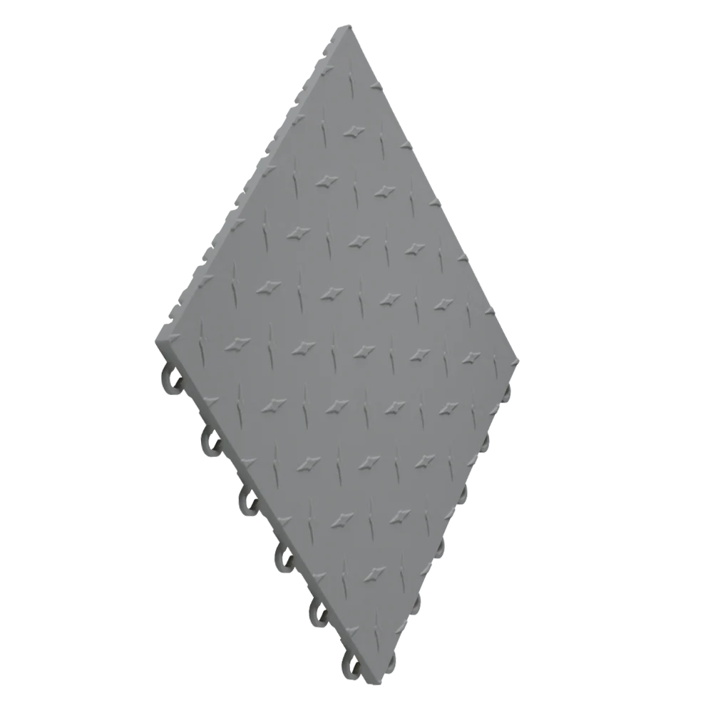 Diamonxtrax tile in Slate Gray